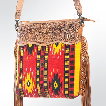 American Darling Cross Body Saddle Blanket Genuine Leather Western Women Bag Handbag Purse | Crossbody for Cute